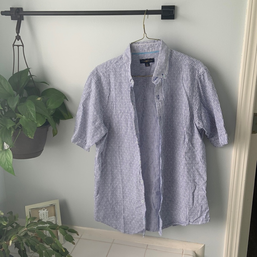 Club Room short sleeve button down shirt
